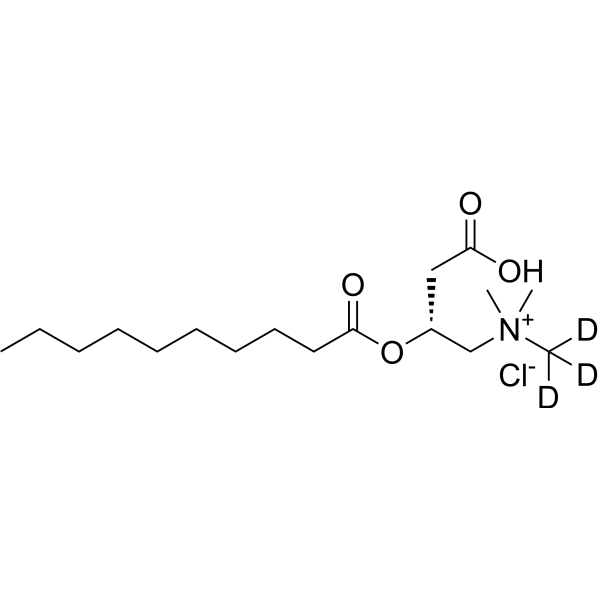 Decanoyl-L-carnitine-d3 chloride (decanoyl-L-carnitine-d3) 2483831-87-2